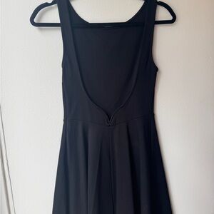 Lulu's Classic Black Low Back Mini Dress